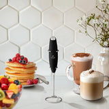 Kitchen Powerful Milk Frother Wand - Ultra Fast Handheld Drink Mixer - Electric Whisk Foam Maker for Coffee, Lattes, Cappuccino, Frappe, Matcha, Hot Chocolate & Coffee Creamer - Milk Boss Black,Free shipping fast delivery.