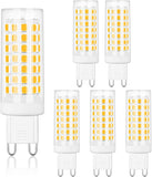 LED G9 Light Bulb, 7Watt - 70W Equivalent -700 lumens ,G9 Bi-Pin base, Warm White(3000k),Flicker Free CRI80, Dimmable, CETL (4-Pack)