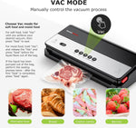 kitchen Vacuum Sealer Machine, Multi-Functional Food Sealer, Built-in Cutter & Bag Storage, Globefish Technology for High-Speed Continuous Working, Food Vacuum Sealer with Vacuum Bags & Roll Bag.Free and fast delivery.