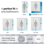 Cymak PEVA 8G Bathroom Shower Curtain Liner Clear, 8G Heavy Duty Waterproof Shower Curtain Liner