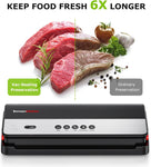 kitchen Vacuum Sealer Machine, Multi-Functional Food Sealer, Built-in Cutter & Bag Storage, Globefish Technology for High-Speed Continuous Working, Food Vacuum Sealer with Vacuum Bags & Roll Bag.Free and fast delivery.