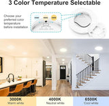 LED 7-Inch Dimmable Flush Mount Ceiling Light Fixture, 3CCT 3000K,4000K,5000K.