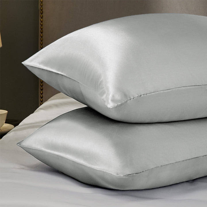 Cymak Satin Pillow Cases 2 Pack Satin Pillowcase for Hair and Skin - Similar to Silk Pillow Cases with Envelope Closure