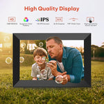 10.1 Inch WiFi Digital Picture Frame, 1280x800 HD IPS Touch Screen Photo Frame Electronic, 32GB Memory, Auto-Rotate, Wall Mountable, Share Photos/Videos Instantly via Frameo App from Anywhere.Free and fast delivery