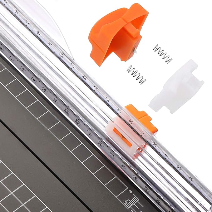A4 Paper Cutter 12 Inch Titanium Paper Trimmer Scrapbooking Tool with Automatic Security Safeguard and Side Ruler for Craft Paper, Coupon, Label and Cardstock (Black),fast and free shipping.