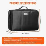 Makeup Train Case Large Storage 3 Tiers, Convenient Carry With Handle, Strap, Professional Waterproof Oxford Makeup Storage Organizer Box, Heavy Duty Make Up Carrier, Black,Free and Fast delivery.