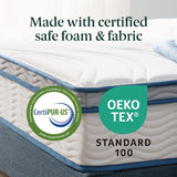 Mattress - Foam & Spring Hybrid Mattress, Affordable Mattress, CertiPUR-US Certified Foam, Mattress in a Box, 10-Year Warranty