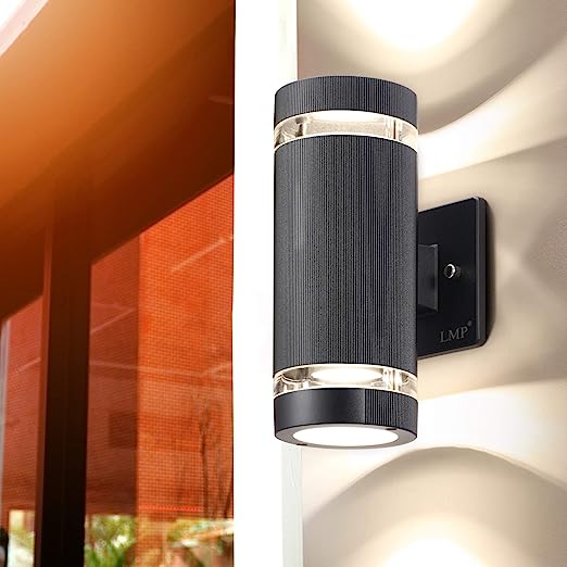 LED Porch Up and Down Lights Outdoor Wall Light,Body in Aluminum Waterproof Outdoor Wall Lamps,3000K 5W with Certificate ETL 1 Pack,FAST DELIVERY I WEEK.