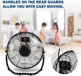 18 Inch 3-Speed High Velocity Heavy Duty Metal Industrial Floor Fans, Black, 18 Inch new version,Free shipping,fast delivery..