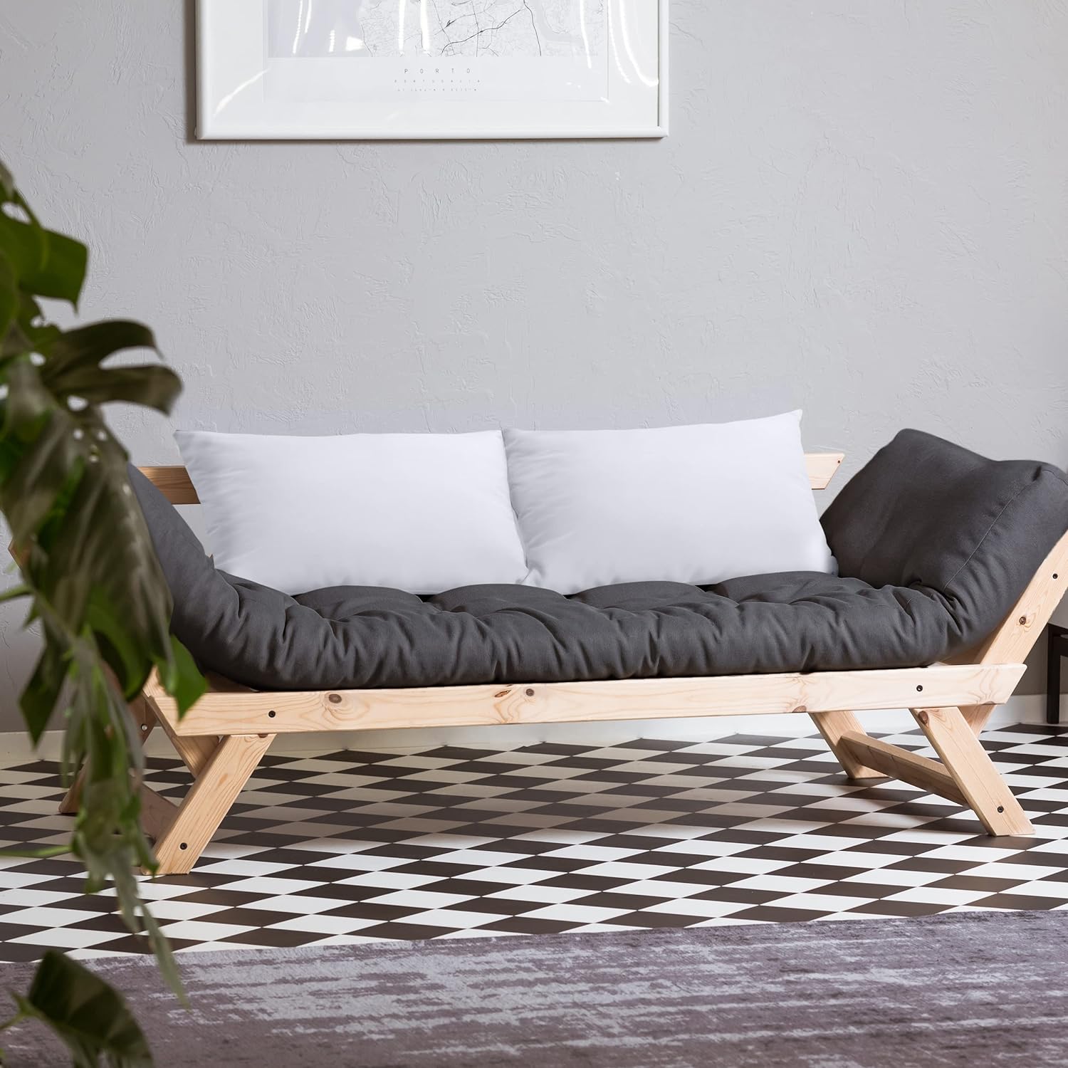 Cymak Bedding Throw Pillows (Pack of 2, White) - 12 x 20 Inches Bed and Couch Pillows - Indoor Decorative Pillows