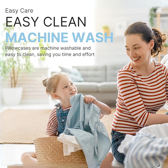 Queen Pillow Cases Set of 2 - Ultra Soft Hotel Quality Pillowcase Covers - Comfy Bedding for Women, Men, Kids and Teens - Machine Washable Pillow Protectors - 2 Pieces Set - Queen Size Antique White,fast and free delivery.