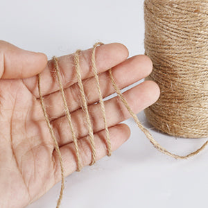 Vivifying Natural Jute Twine, 656 Feet 2mm Thick Brown Twine String for Garden, Crafts, Gifts Wrapping, Packing, Free, fast shipping to Canada