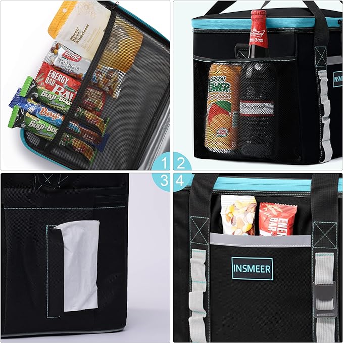 Large Cooler Bag 65 Can /32 Can Soft Sided Cooler Bag 1OO% Leakproof Large Lunch Cooler Insulated for Camping Picnic Beach Sport,Free and fast Shipping.