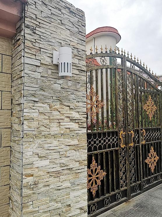 Dusk to Dawn Sensor Outdoor Wall Lantern, exterior Lighting - ETL Listed, Die-cast Aluminum Anti-Rust Waterproof Wall Mount Cylinder Design – Up/Down Light Fixture for Porch, Garage or Doorway, delivery 1 week.