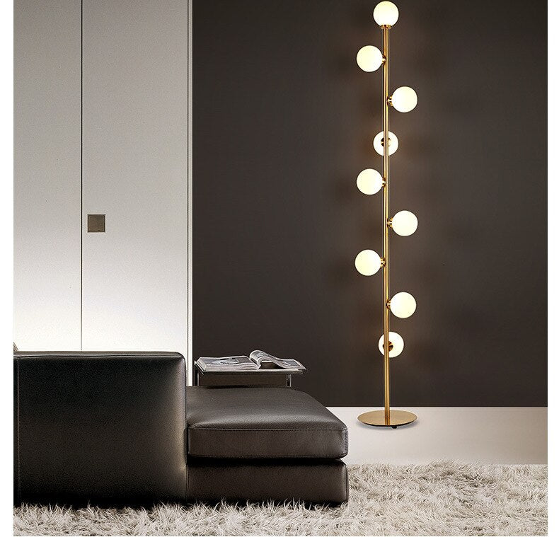 Modern New Magic Bean Floor Lamps For Living Room Bedroom Bedside 9 Glass ball Standing Lights Indoor Lighting Decor,Free shipping to Canada,Delivery 60 days.Certification UL.