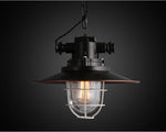 American Retro Industrial Style vintage lamp Black Hanging Led Iron pendant light for restaurant,Free shipping ,delivery 60 days.