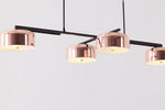 Novel Led Pendant Lights Restaurant Modern Rose Gold Creative Rotating Lighting Fixture Italian Style Bar Bar Hanging Lamp,Certification UL, Free shipping to Canada,delivery 60 days.