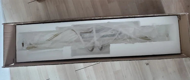 New Decorative Luxury Simple Hanging Lamps Fixture Kitchen Suspended Linear Wave Led Ceiling Light Decor Modern Pendant Lighting,Free shipping to Canada, Delivery 60 days, UL Certified.