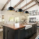 Vintage industrial metal style black farmhouse chandelier Kitchen island hanging LED ceiling light,Free shipping, ETL Certification, Delivery 60 days,.