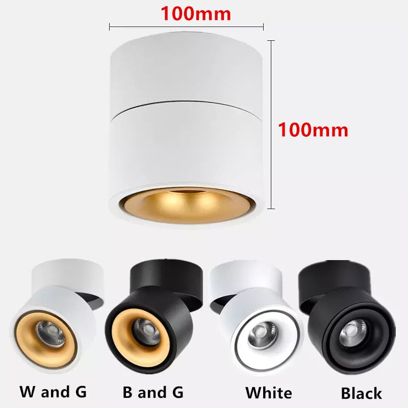 New Style Dimmable Surface Mounted Rotating LED Ceiling Downlight  10W Epistar LED Spot Light Ceiling Lamp,UL Certification, Delivery 60 days.