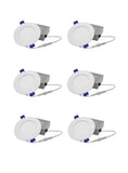 Cymak LED 4-inch Integrated CCT Changeable 3k,4k,5k Dimmable LED Recessed Light Kit in White with Junction Box