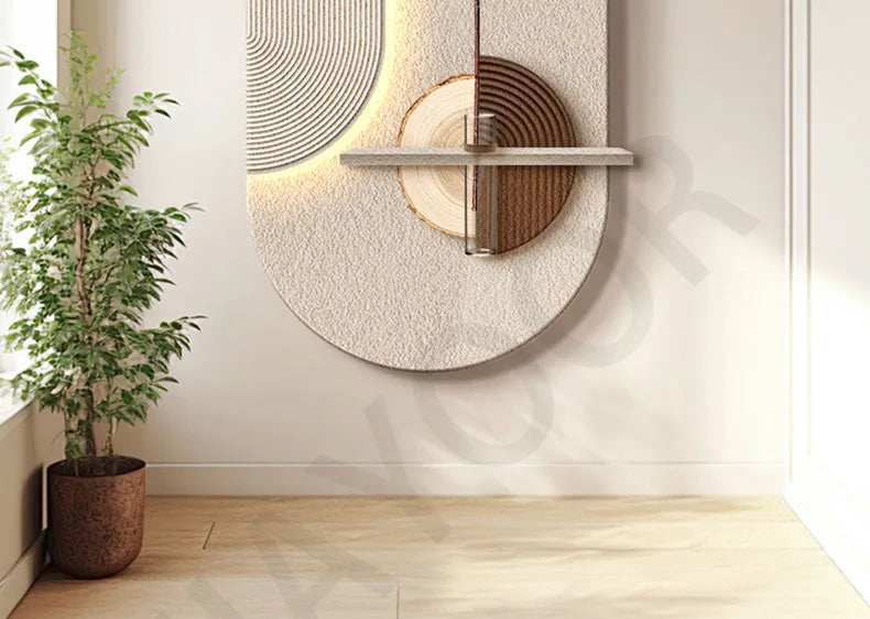 Entrance LED Wall Lamp Decoration Vase Stereoscopic Green Plant Corridor Hallway Modern Hanging Painting Living Room Mural Light,UL certification, Free delivery in two weeks.