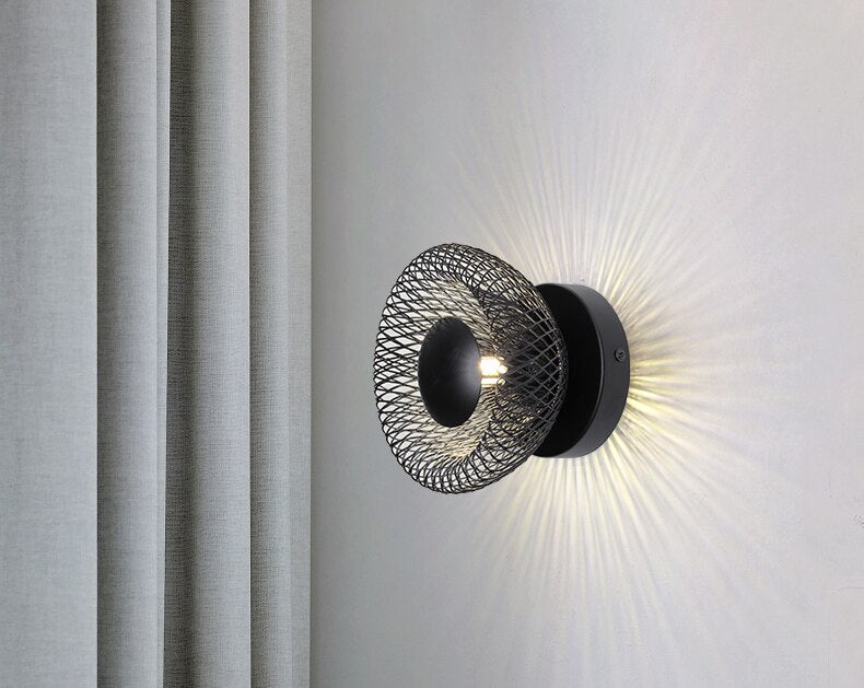 Italian Horn Iron Mesh Lamp Corridor Bedroom TV Backdrop Sconce Ceiling Lamp Ceramic Head LED Wall Lighting Home Decor,Certification UL, Free Delivery To Nova scotia Canada.,Delivery 30 days.