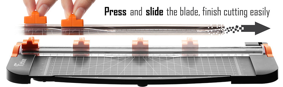 A4 Paper Cutter 12 Inch Titanium Paper Trimmer Scrapbooking Tool with Automatic Security Safeguard and Side Ruler for Craft Paper, Coupon, Label and Cardstock (Black),fast and free shipping.