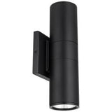 STRAK Up & Down Led Wall Sconce Outdoor Light Fixture 2x9w 2200 Lm, Natural White 4000k, Waterproof,  Black-Cetl