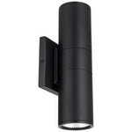 STRAK Up & Down Led Wall Sconce Outdoor Light Fixture 2x9W Brightness 2200 Lm, Warm White 3000k, Waterproof, Black-Cetl
