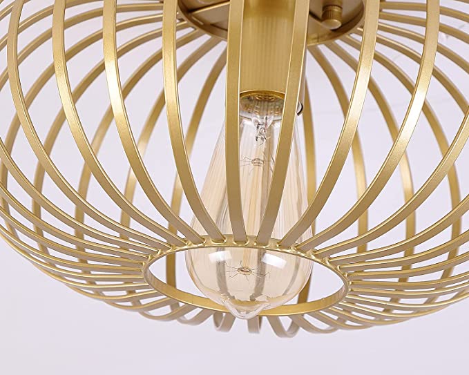 Lighting Modern Gold Flush Mount Ceiling Light Fixture comply with  CUL standard, Free delivery to Canada in one week.