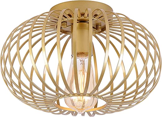 Lighting Modern Gold Flush Mount Ceiling Light Fixture comply with  CUL standard, Free delivery to Canada in one week.