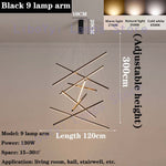 Stair Pendant Lamps Black Chandelier Modern Duplex High-Rise Creative Personality  Led Line Lamp Ul, FREE SHIPPING TO NOVA SCOTIA CANADA.,Delivery 60 days.