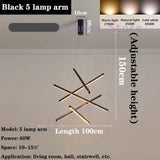 Stair Pendant Lamps Black Chandelier Modern Duplex High-Rise Creative Personality  Led Line Lamp Ul, FREE SHIPPING TO NOVA SCOTIA CANADA.,Delivery 60 days.