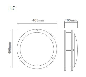 WiFi RGBCW, 16 inch  LED Flush Mount Ceiling Light Double Ring Brushed Nickel, Works with Alexa & Google, CETL