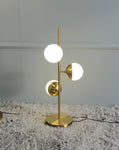 Elegant Led Floor Lamp Nordic Loft Golden Metal Living Room Sofa Standing Lamp Hotel Bedroom Deco Lights Bedside Table Lamp, UL