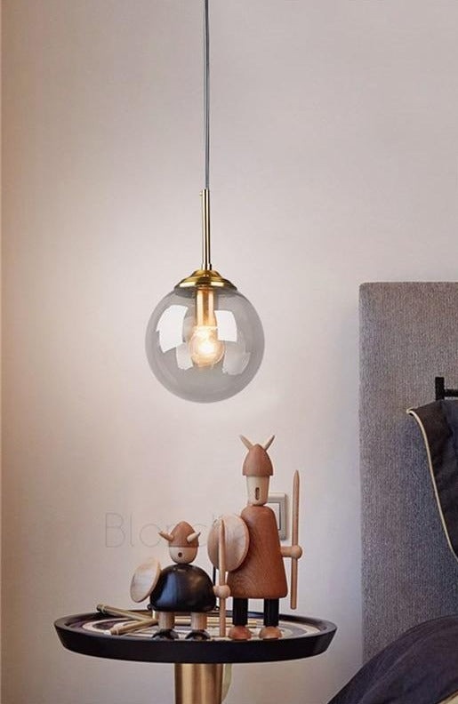 Modern Gold Pendant Lights 15cm Glass Ball Hanging Lights Loft Lamps for Bedroom Living Room Ktichen Home Decor Led Lights..Certification: UL,DELIVERY 60DAYS.Free shipping to Canada.