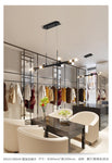 Modern led chandelier, restaurant, shop decoration, cylindrical tube, brown / black chandelier, novelty.  Certification: UL