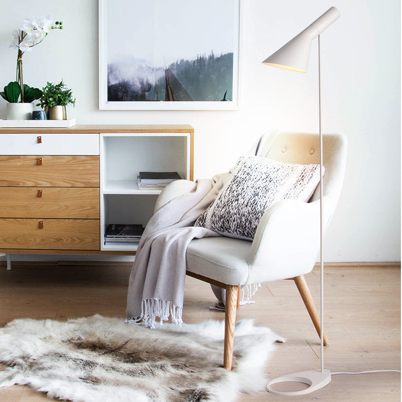 Corner Floor Lamp, Table Wall Led Flushmount Lamps E27 Led Black White Floor Lights Arne Jacobsen for Living Room Nordic Decoration Home Certification  UL, Free shipping to Canada