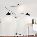STRAK Design Tripod Floor Lamp Nordic Style Adjustable Indoor Lighting with Chandelier Arm for Loft Industrial Living Room Bedroom Ul
