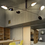 Modern Sunrise Chandelier Ceiling Lamp Iron Art Home Decor Industrial Duckbill Light for Living Room Bedroom Loft Ul