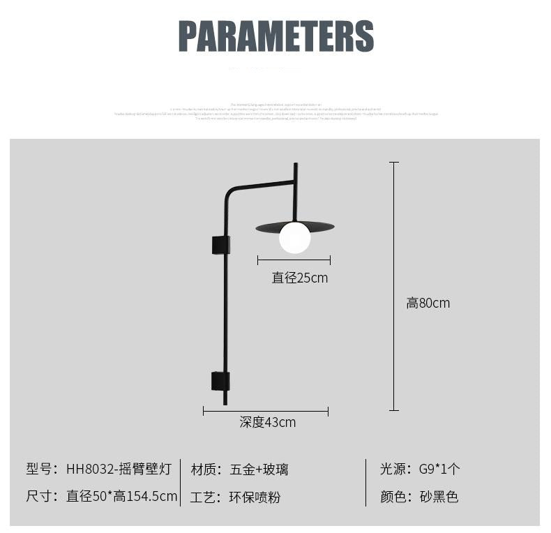 Nordic Designer Minimalist Modern Wall Lamp for Living Room Decor Bedroom Bedside Lamp Cafe Restaurant Shop Hotel Aisle Corridor.Certification: UL