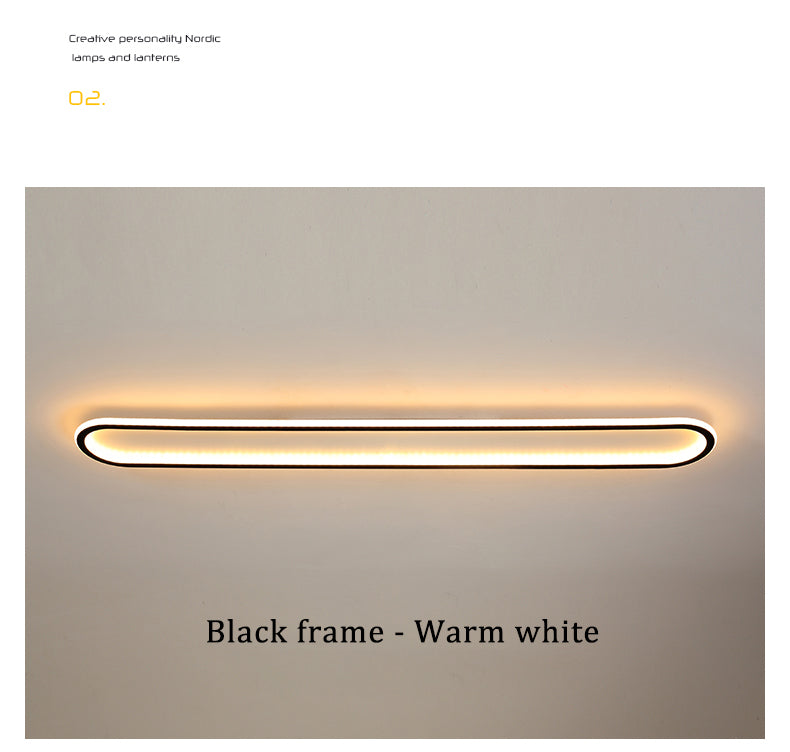 Black frame ceiling light