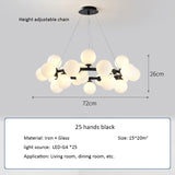 Modern Nordic G4 Led Chandelier Style White Glass Ball Lamp For Living Room Kitchen Lighting Decoration Home Ceiling Fixtures.Certification: UL