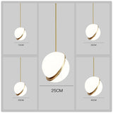 STRAK Nordic Single Head Pendant Light Minimalist Decorative Restaurant Spherical  Acrylic Hanging Lamp Lighting Fixture Ul