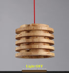 Carved Solid Wood Pendant Lamp Multi-Layer for Restaurant Balcony Corridor Pendant Chandelier with Blub,FREE DELIVERY TO VANCOUVER CANADA, 60DAYS,UL Certification.