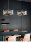 STRAK Single Pendant Lamp American E27 Led Black Gold Glass Luxury Lights Restaurant for Shop Living Room Bedroom Bed Cafe UL