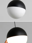 STRAK Nordic Glass Ball Pendant Lamps Black Luster Postmodern Loft Fixture Industrial Black 5/20cm Led Warehouse Ul Light