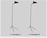 STRAK Design Tripod Floor Lamp Nordic Style Adjustable Indoor Lighting with Chandelier Arm for Loft Industrial Living Room Bedroom Ul