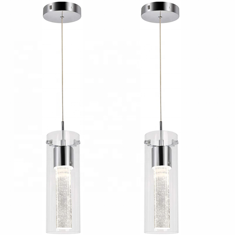 SINGLE NORDIC CLEAR GLASS FANCY PENDANT LIGHT FOR HOME DECORATIVE MODERN HANGING LAMP.Certification UL